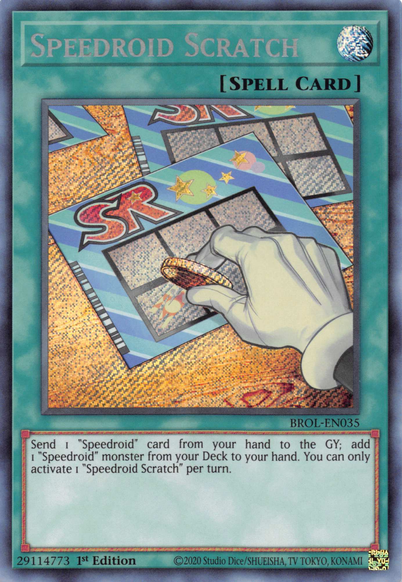 Speedroid Scratch [BROL-EN035] Secret Rare | Gaming Infinity