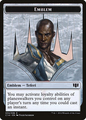 Teferi, Temporal Archmage Emblem // Zombie (011/036) Double-sided Token [Commander 2014 Tokens] | Gaming Infinity