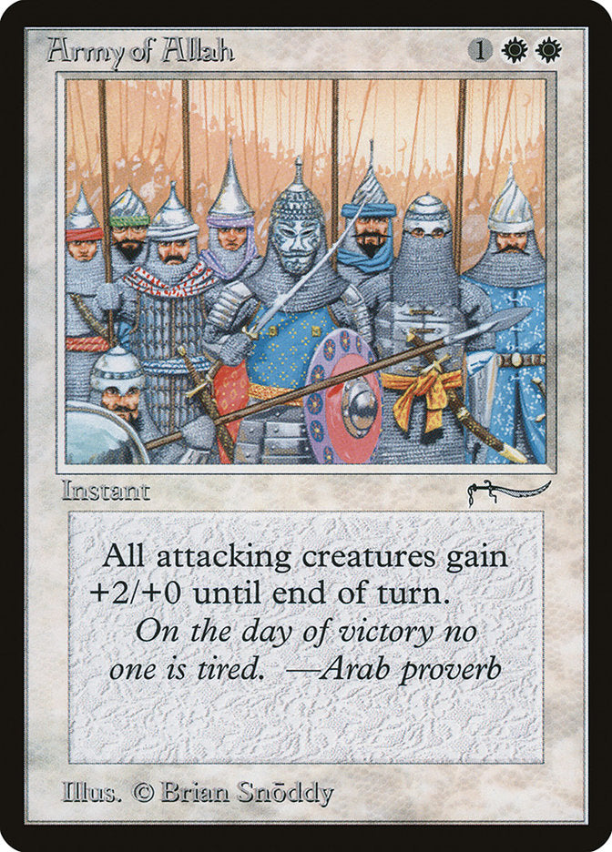 Army of Allah (Dark Mana Cost) [Arabian Nights] | Gaming Infinity