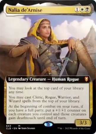 Nalia de'Arnise (Extended Art) [Commander Legends: Battle for Baldur's Gate] | Gaming Infinity