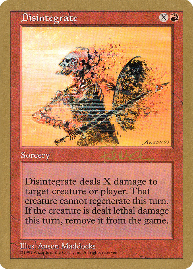 Disintegrate (Paul McCabe) [World Championship Decks 1997] | Gaming Infinity