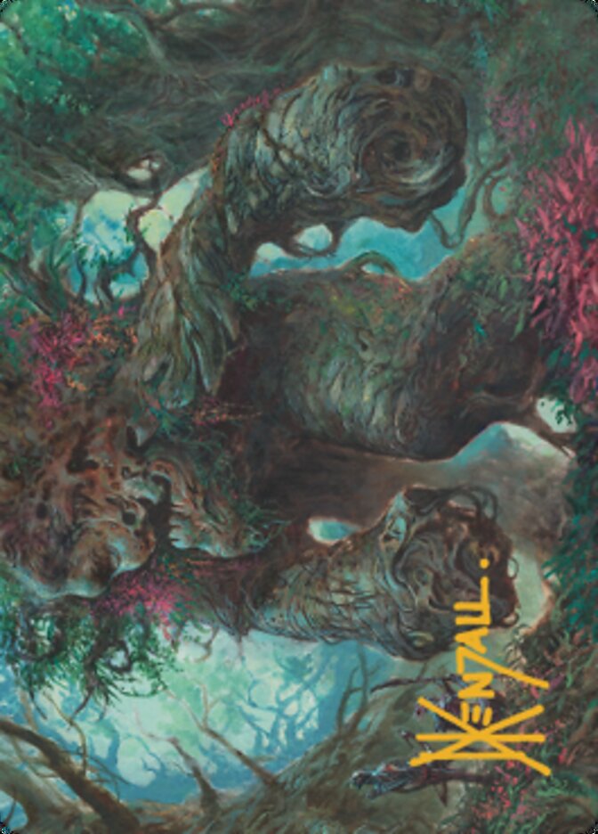 Magnigoth Sentry Art Card (Gold-Stamped Signature) [Dominaria United Art Series] | Gaming Infinity