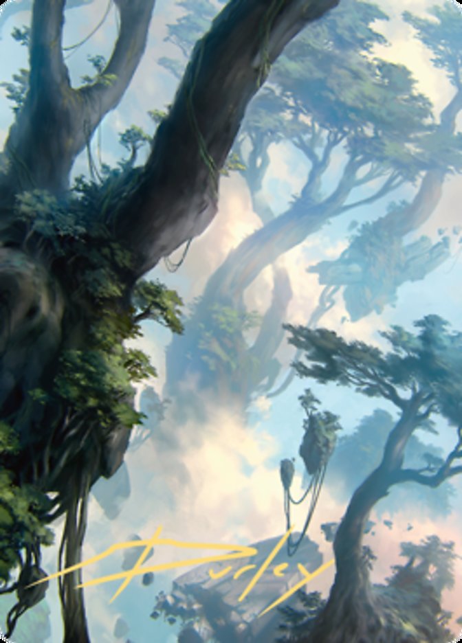Forest 1 Art Card (Gold-Stamped Signature) [Zendikar Rising Art Series] | Gaming Infinity