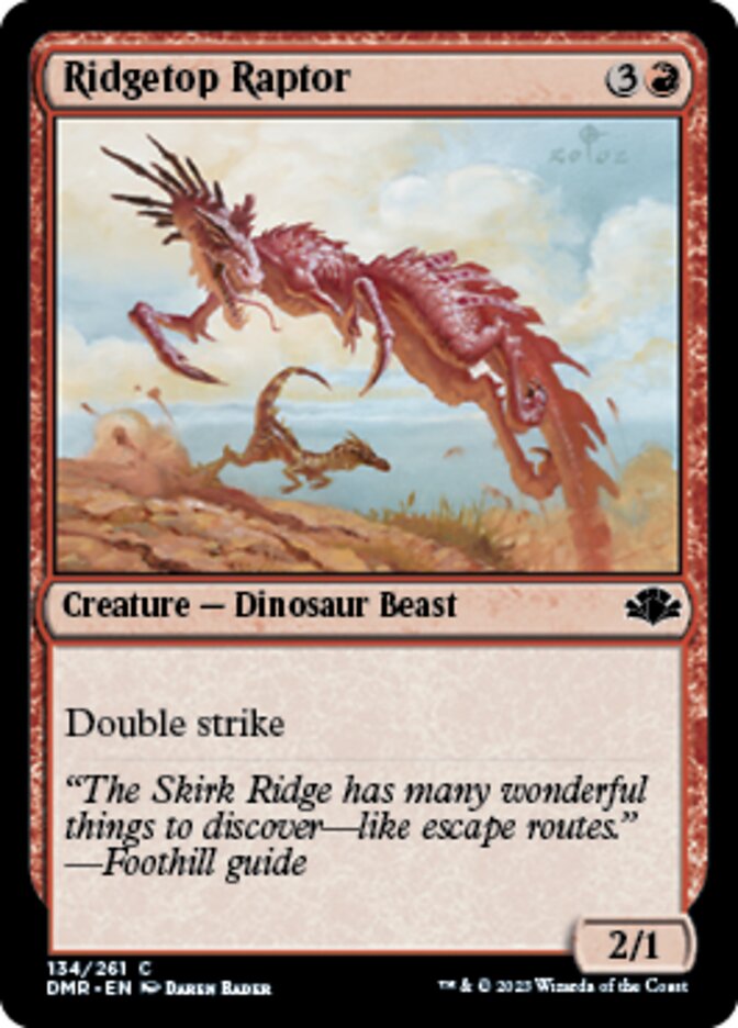 Ridgetop Raptor [Dominaria Remastered] | Gaming Infinity