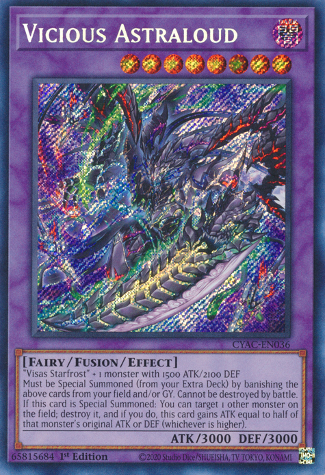 Vicious Astraloud [CYAC-EN036] Secret Rare | Gaming Infinity