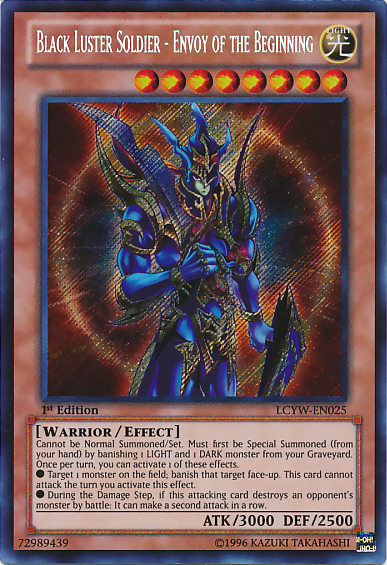 Black Luster Soldier - Envoy of the Beginning [LCYW-EN025] Secret Rare | Gaming Infinity