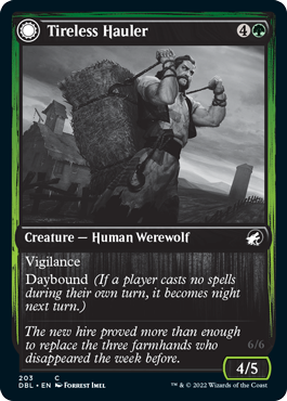 Tireless Hauler // Dire-Strain Brawler [Innistrad: Double Feature] | Gaming Infinity