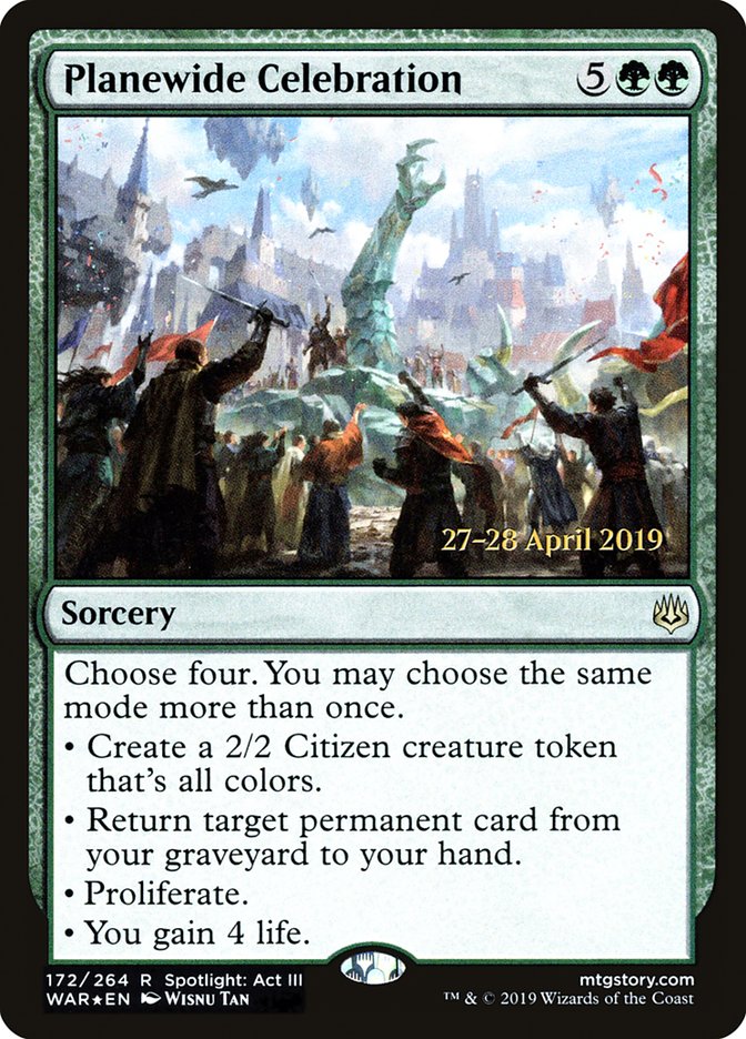 Planewide Celebration  [War of the Spark Prerelease Promos] | Gaming Infinity