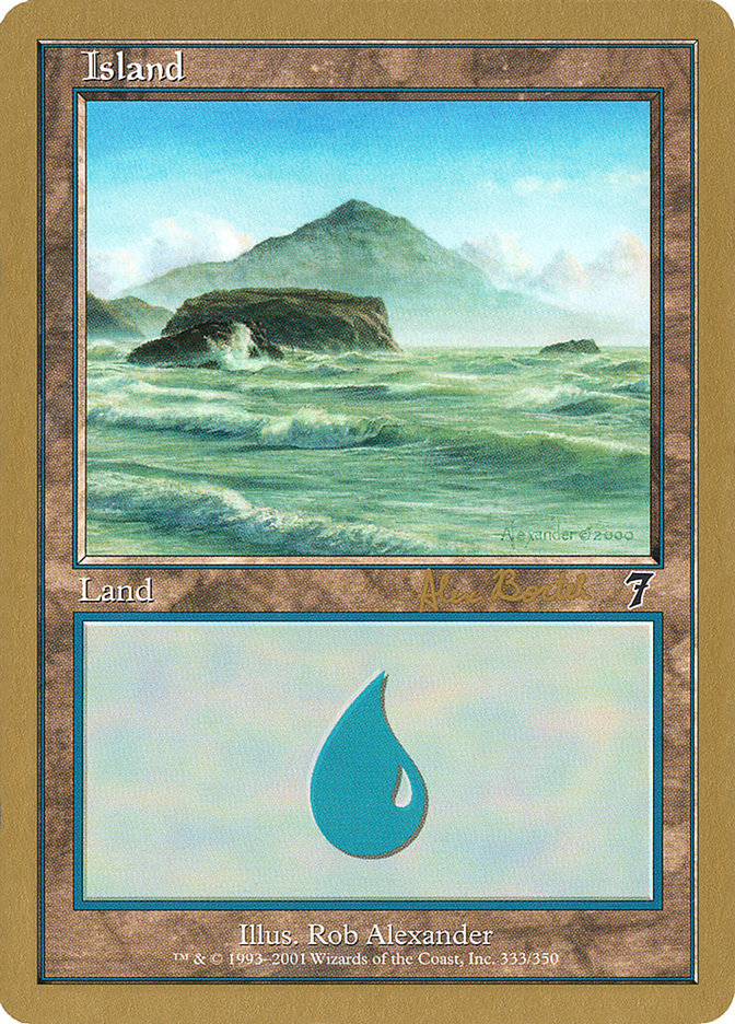 Island (ab333) (Alex Borteh) [World Championship Decks 2001] | Gaming Infinity