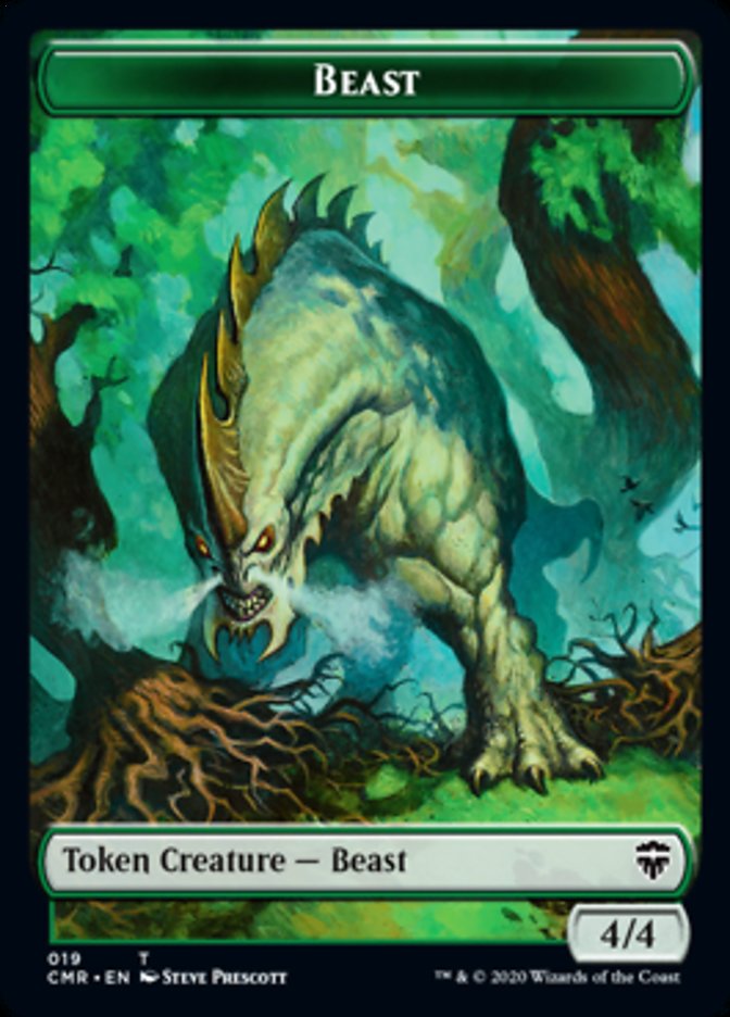 Beast (18) // Beast Token (19) [Commander Legends Tokens] | Gaming Infinity