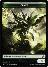 Plant // Snake Double-sided Token [Commander 2019 Tokens] | Gaming Infinity