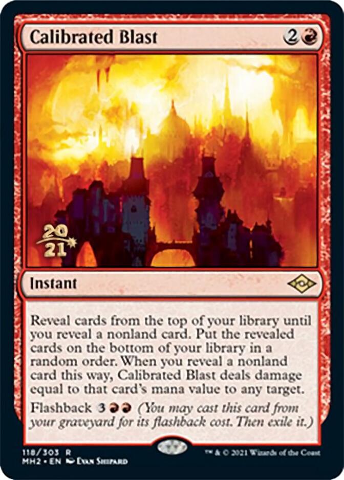 Calibrated Blast [Modern Horizons 2 Prerelease Promos] | Gaming Infinity