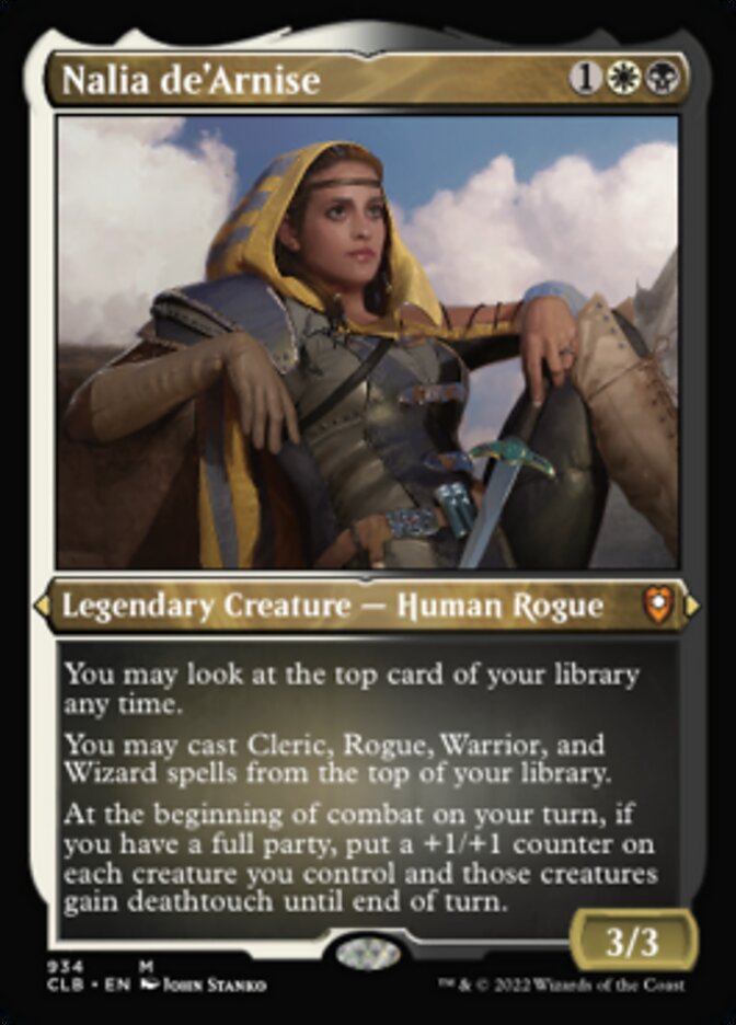 Nalia de'Arnise (Display Commander) (Foil Etched) [Commander Legends: Battle for Baldur's Gate] | Gaming Infinity