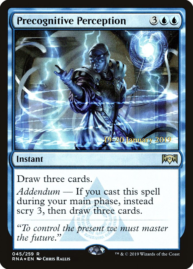 Precognitive Perception [Ravnica Allegiance Prerelease Promos] | Gaming Infinity