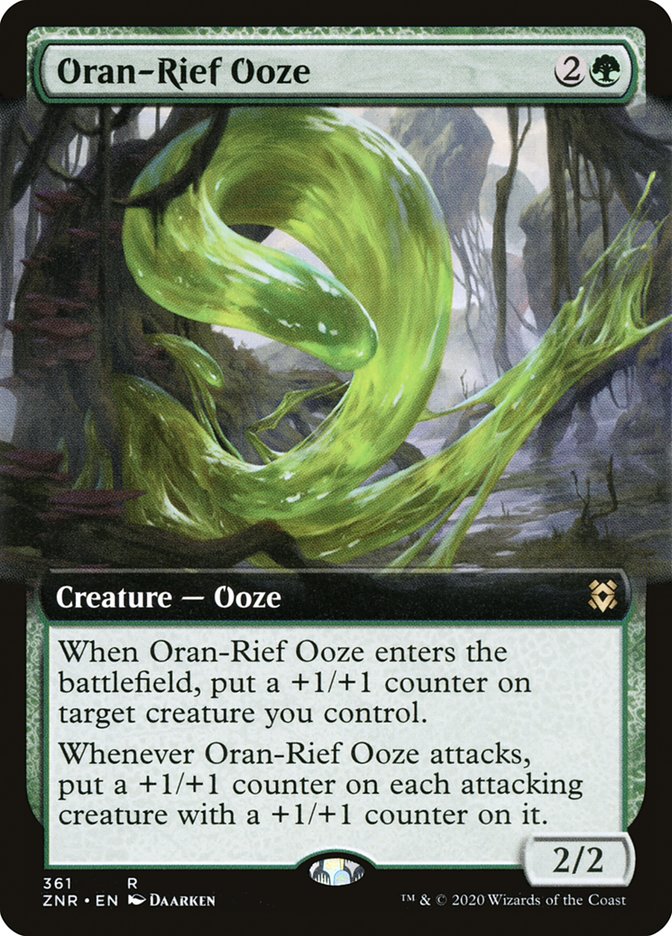 Oran-Rief Ooze (Extended Art) [Zendikar Rising] | Gaming Infinity