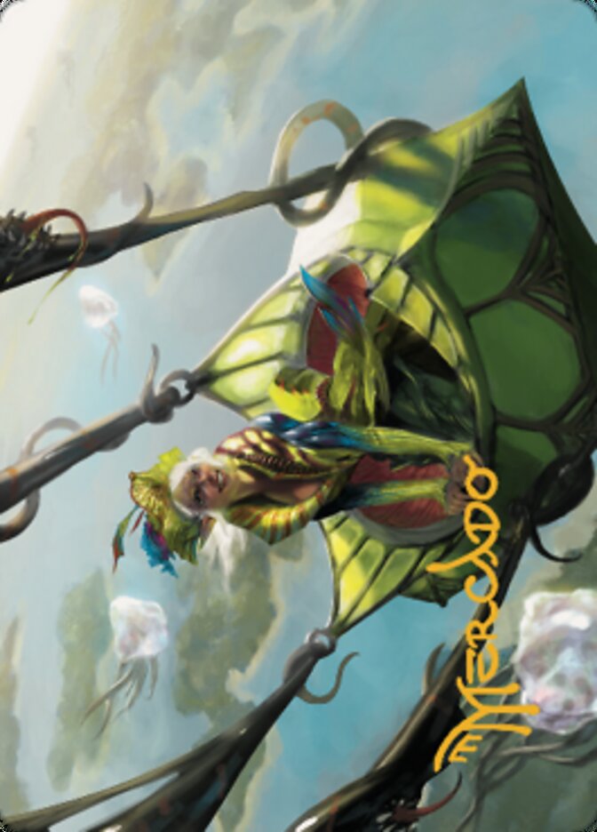 Nael, Avizoa Aeronaut Art Card (Gold-Stamped Signature) [Dominaria United Art Series] | Gaming Infinity