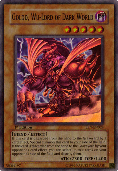 Goldd, Wu-Lord of Dark World [EEN-EN024] Super Rare | Gaming Infinity
