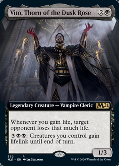 Vito, Thorn of the Dusk Rose (Extended Art) [Core Set 2021] | Gaming Infinity