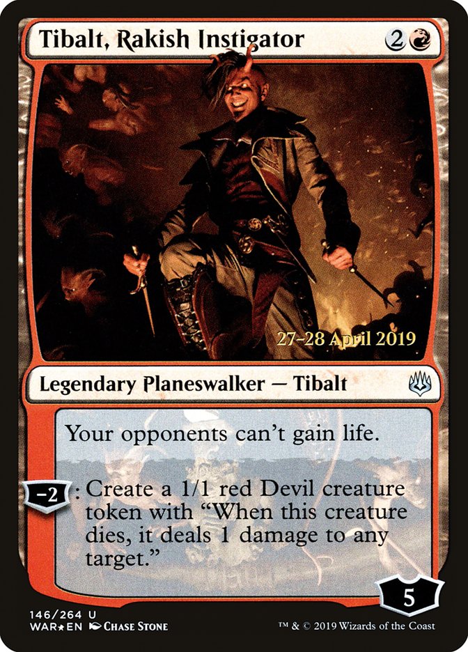 Tibalt, Rakish Instigator  [War of the Spark Prerelease Promos] | Gaming Infinity