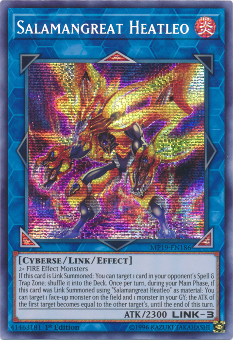 Salamangreat Heatleo [MP19-EN186] Prismatic Secret Rare | Gaming Infinity