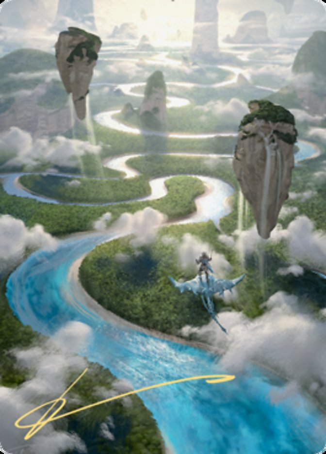 Clearwater Pathway Art Card (Gold-Stamped Signature) [Zendikar Rising Art Series] | Gaming Infinity