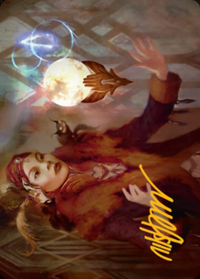 Misfortune Teller Art Card (Gold-Stamped Signature) [Streets of New Capenna Art Series] | Gaming Infinity