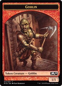 Goblin // Thopter Double-sided Token (Game Night) [Core Set 2019 Tokens] | Gaming Infinity