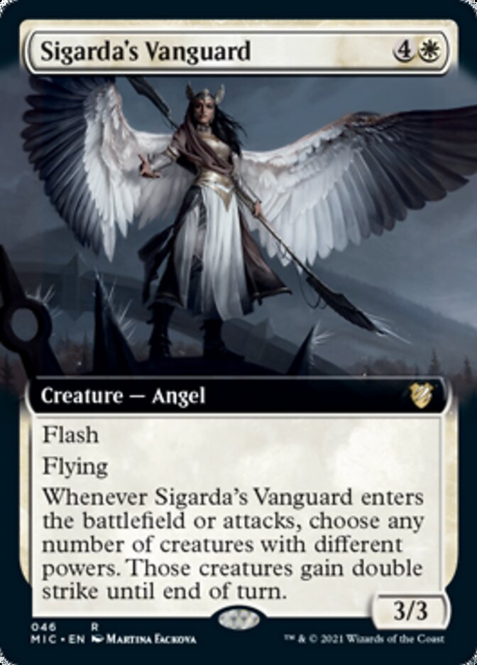 Sigarda's Vanguard (Extended) [Innistrad: Midnight Hunt Commander] | Gaming Infinity