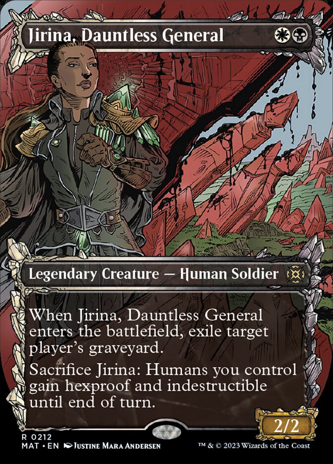 Jirina, Dauntless General (Showcase Halo Foil) [March of the Machine: The Aftermath] | Gaming Infinity