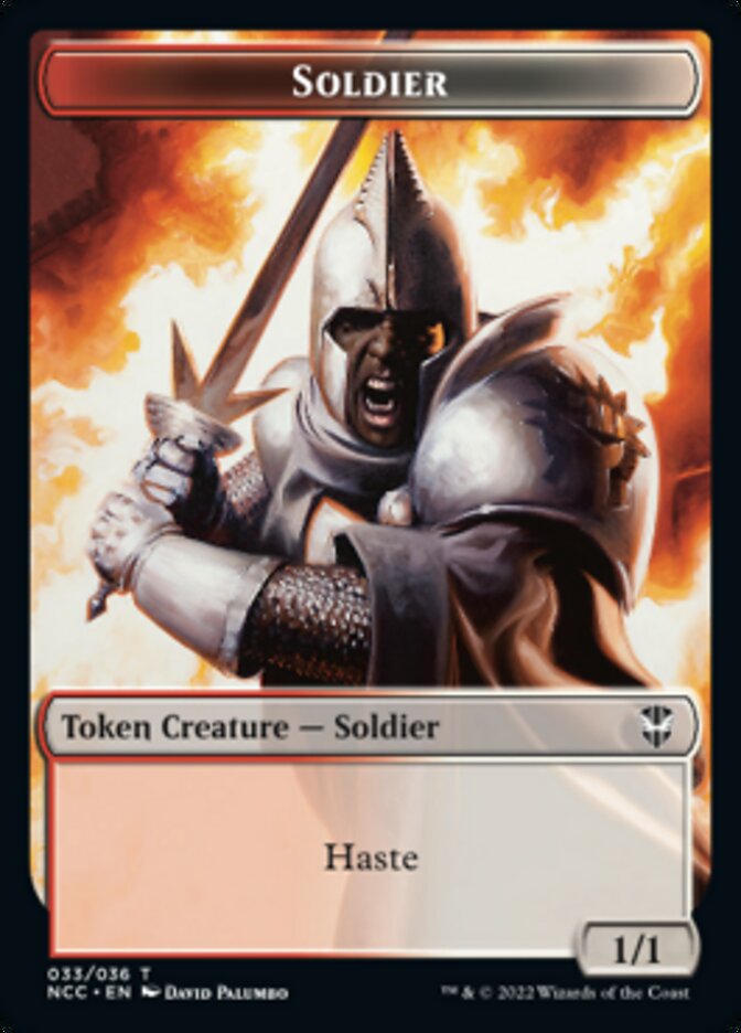 Soldier (33) // Devil Double-sided Token [Streets of New Capenna Commander Tokens] | Gaming Infinity