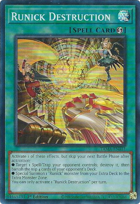 Runick Destruction [TAMA-EN031] Super Rare | Gaming Infinity