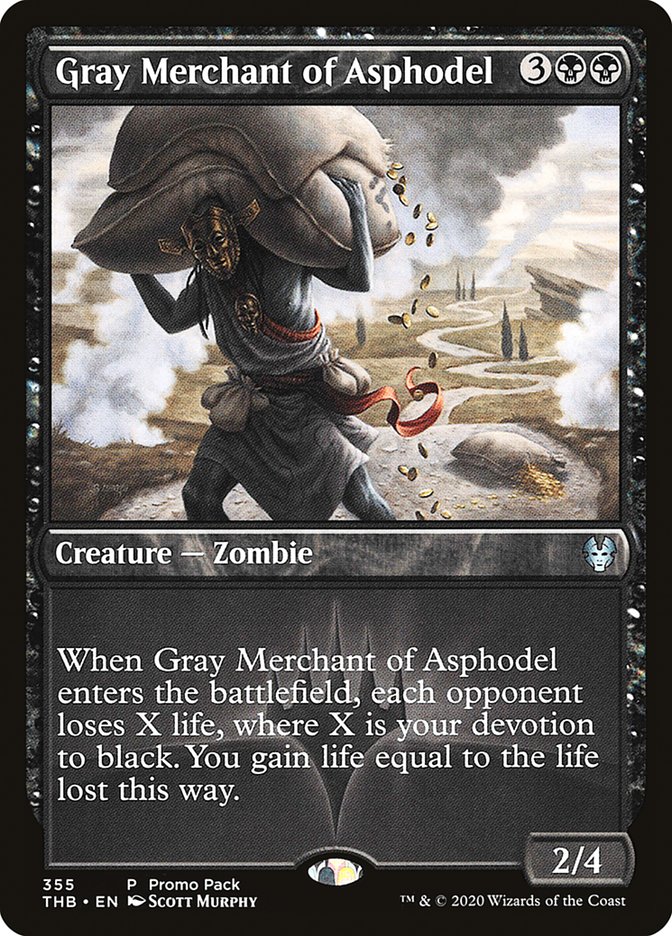 Gray Merchant of Asphodel (Promo Pack) [Theros Beyond Death Promos] | Gaming Infinity