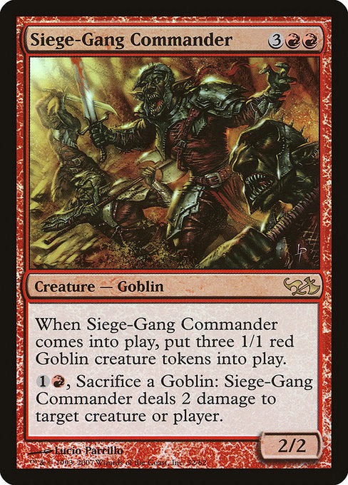 Siege-Gang Commander [Duel Decks: Elves vs. Goblins] | Gaming Infinity