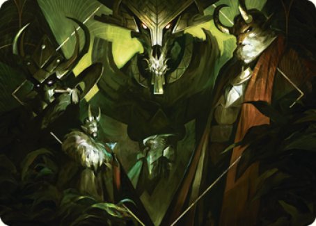 Meeting of the Five Art Card [Streets of New Capenna Art Series] | Gaming Infinity