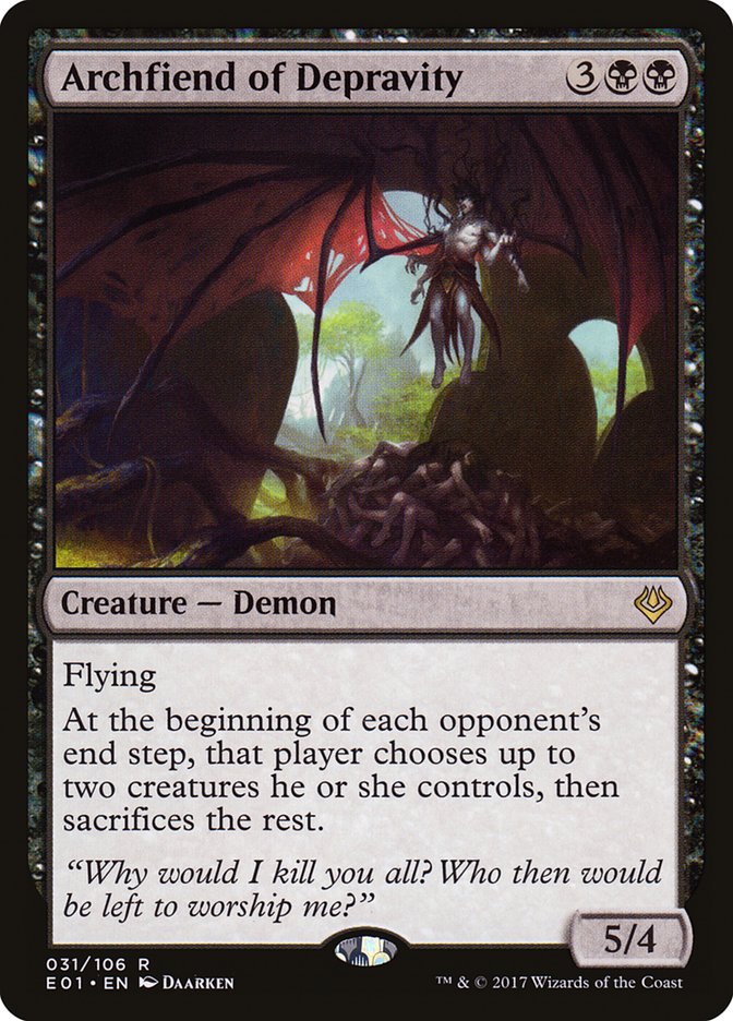 Archfiend of Depravity [Archenemy: Nicol Bolas] | Gaming Infinity