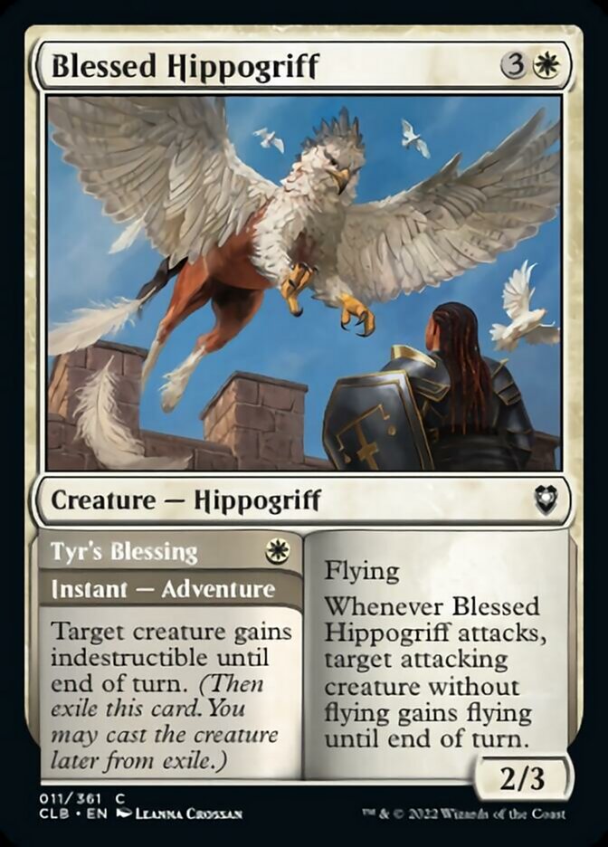 Blessed Hippogriff // Tyr's Blessing [Commander Legends: Battle for Baldur's Gate] | Gaming Infinity