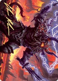 Kardur, Doomscourge Art Card (Gold-Stamped Signature) [Kaldheim: Art Series] | Gaming Infinity