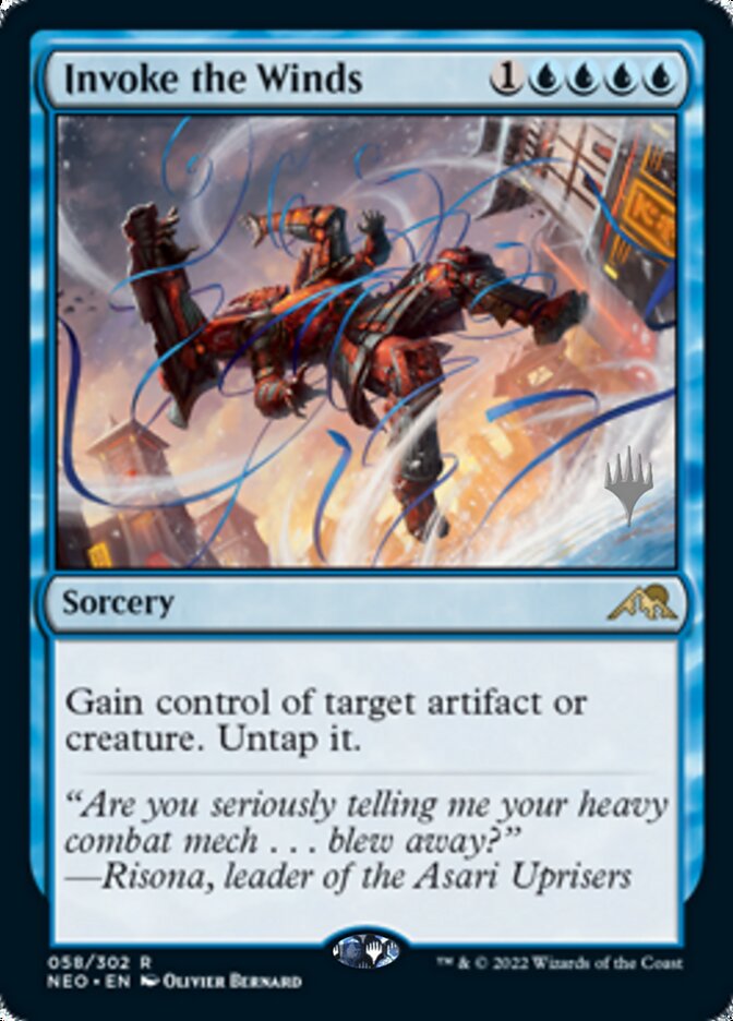 Invoke the Winds (Promo Pack) [Kamigawa: Neon Dynasty Promos] | Gaming Infinity