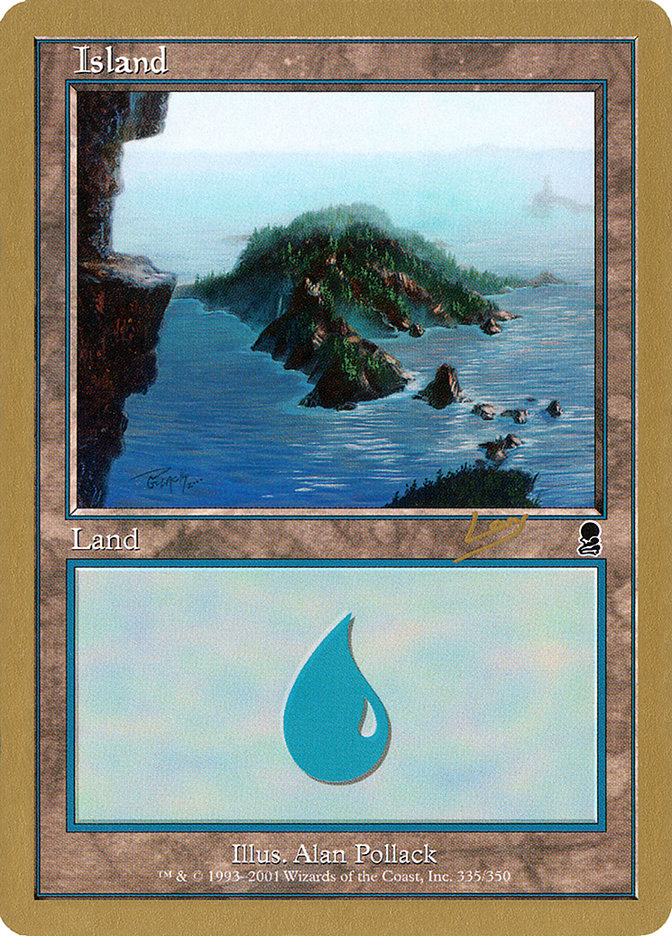 Island (rl335) (Raphael Levy) [World Championship Decks 2002] | Gaming Infinity