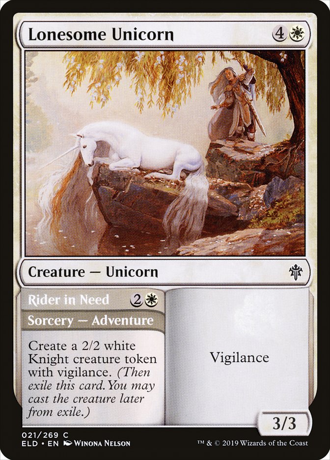 Lonesome Unicorn // Rider in Need [Throne of Eldraine] | Gaming Infinity