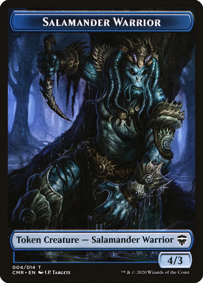 Rock // Salamander Warrior Token [Commander Legends Tokens] | Gaming Infinity