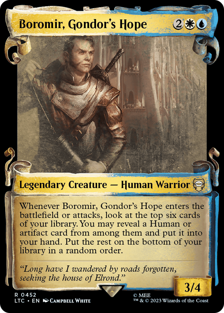 Boromir, Gondor's Hope [The Lord of the Rings: Tales of Middle-Earth Commander Showcase Scrolls] | Gaming Infinity