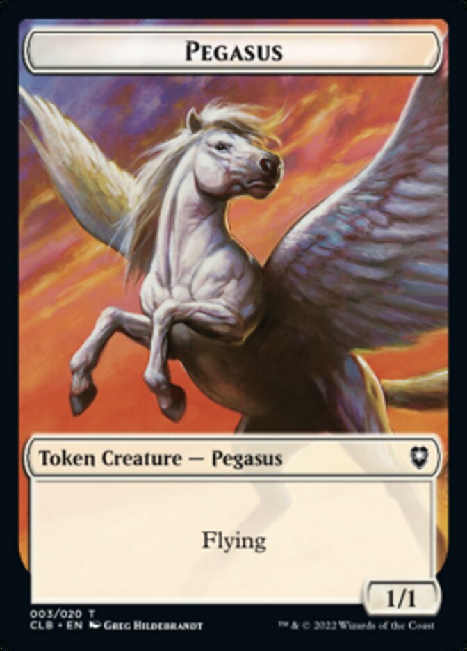 Pegasus Token [Commander Legends: Battle for Baldur's Gate Tokens] | Gaming Infinity