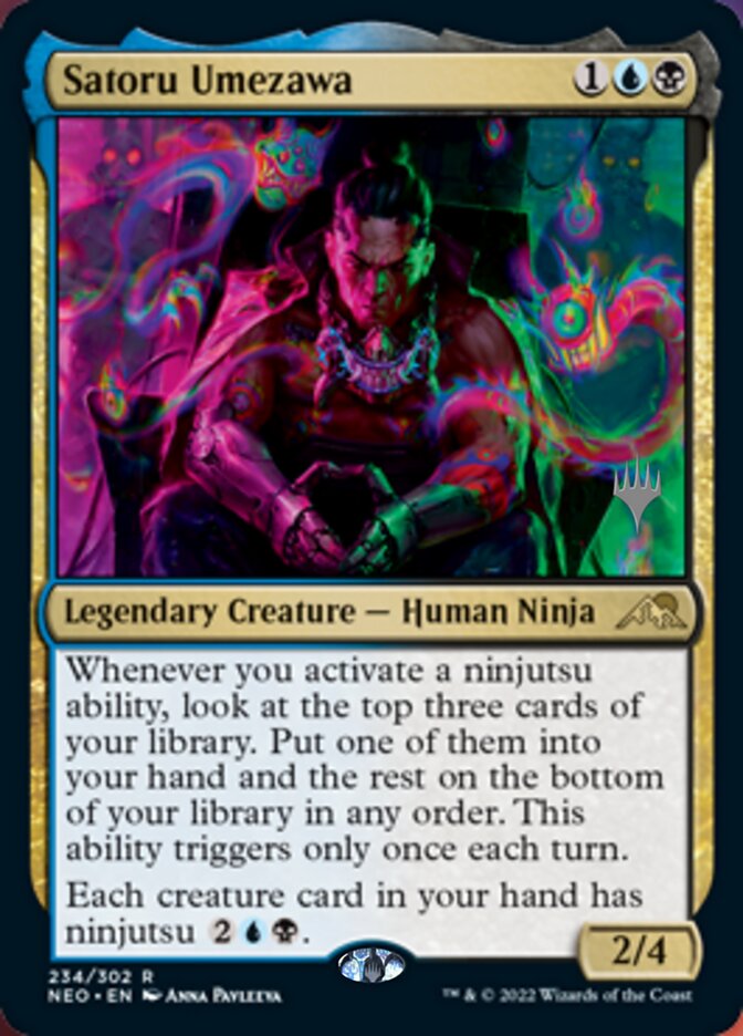 Satoru Umezawa (Promo Pack) [Kamigawa: Neon Dynasty Promos] | Gaming Infinity