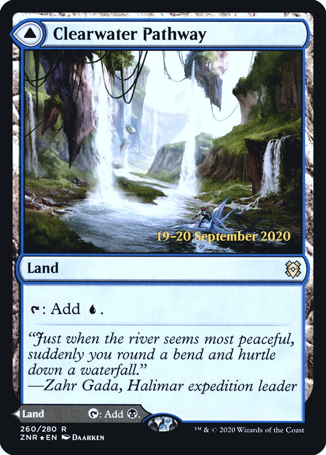 Clearwater Pathway // Murkwater Pathway  [Zendikar Rising Prerelease Promos] | Gaming Infinity