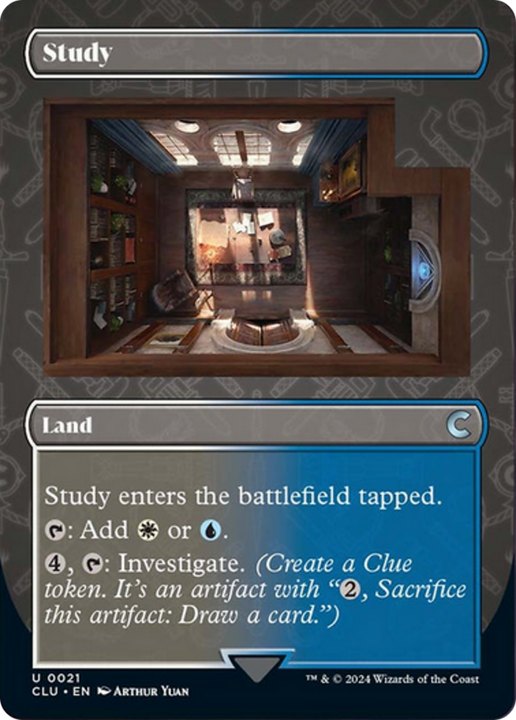 Study (Borderless) [Ravnica: Clue Edition] | Gaming Infinity