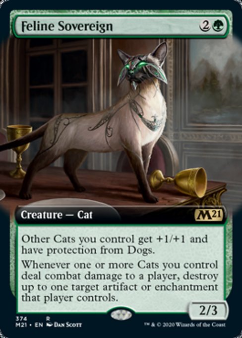Feline Sovereign (Extended Art) [Core Set 2021] | Gaming Infinity