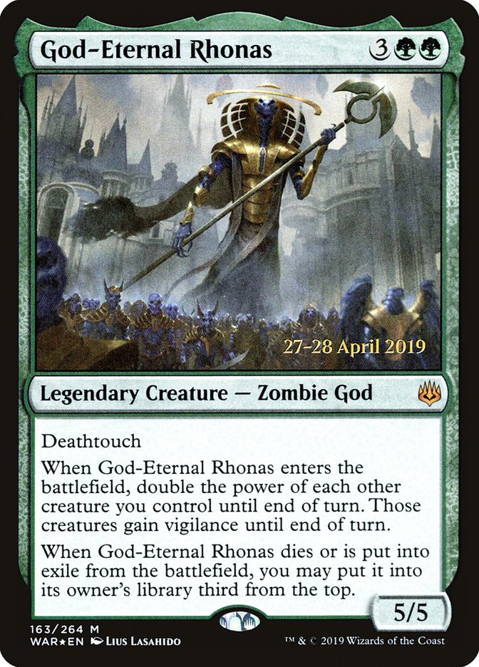 God-Eternal Rhonas  [War of the Spark Prerelease Promos] | Gaming Infinity