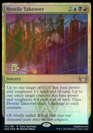 Hostile Takeover [Streets of New Capenna Prerelease Promos] | Gaming Infinity