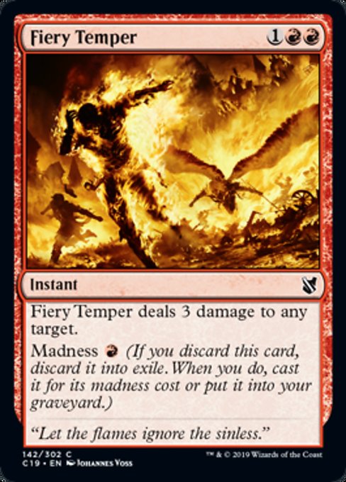 Fiery Temper [Commander 2019] | Gaming Infinity